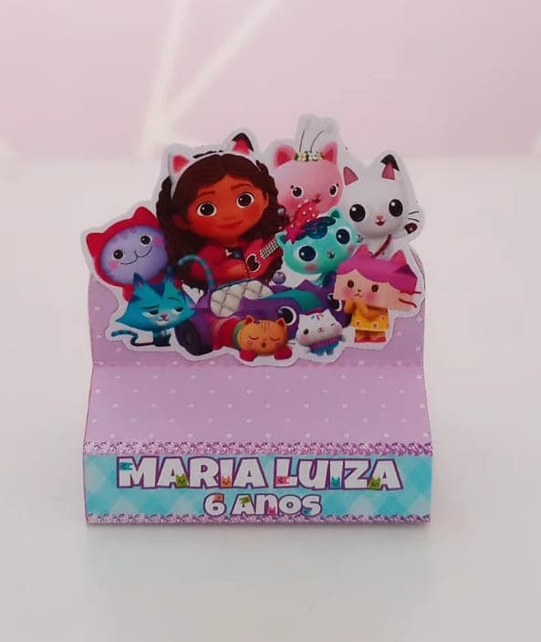 Porta-doces tema Gabby's Dollhouse, feito pela Dream Craft
