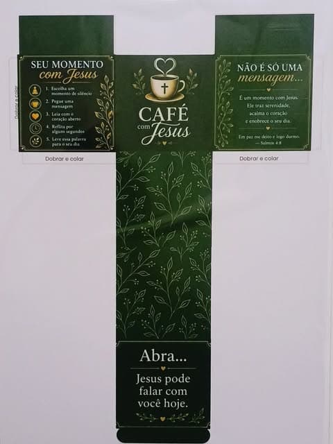 Caixa Café com Jesus, feita pela Dream Craft